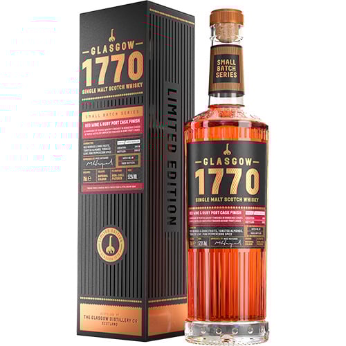 1770 Glasgow Distillery (2018/2022) – Red Wine & Ruby Cask Finish, 57.5%