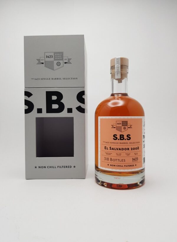 3 cl - El Salvador 12 yo (2008/2020), The 1423 Single Barrel Selection, 55%
