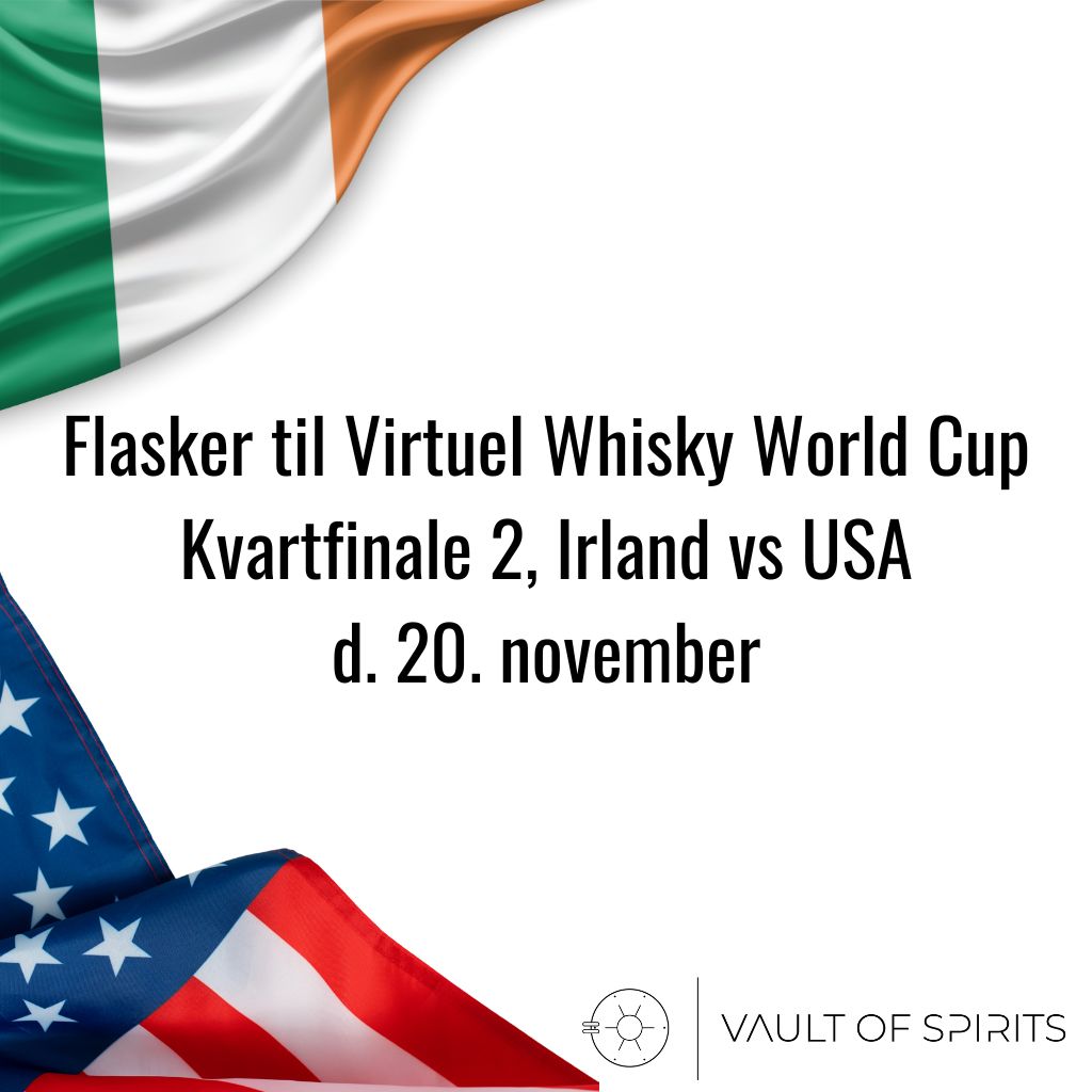 Flasker til Virtuel Whisky World Cup – Kvartfinale 2, Irland vs USA d. 20. november