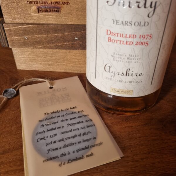 Ayrshire (Ladyburn) 30 yo (1975/2005), Wilson & Morgan (#3376), 48.9%