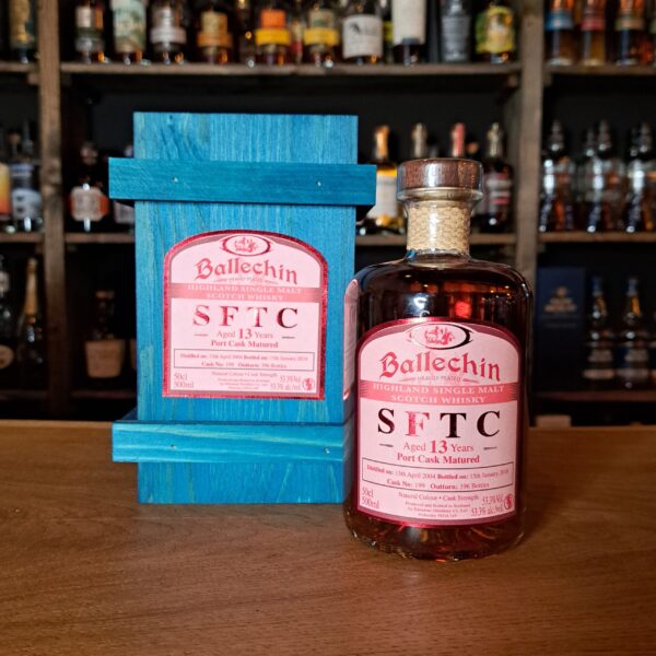 Ballechin 13 yo (2004/2018), Straight From The Cask - Port Cask Matured, 53.3%