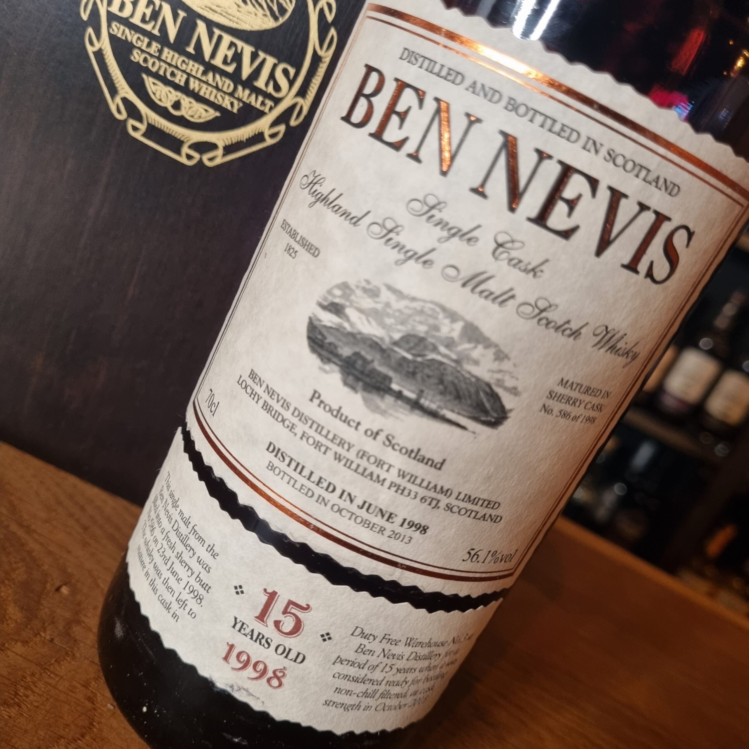 Ben Nevis 15 yo (1998/2013), Single Cask (#586), 56.1%