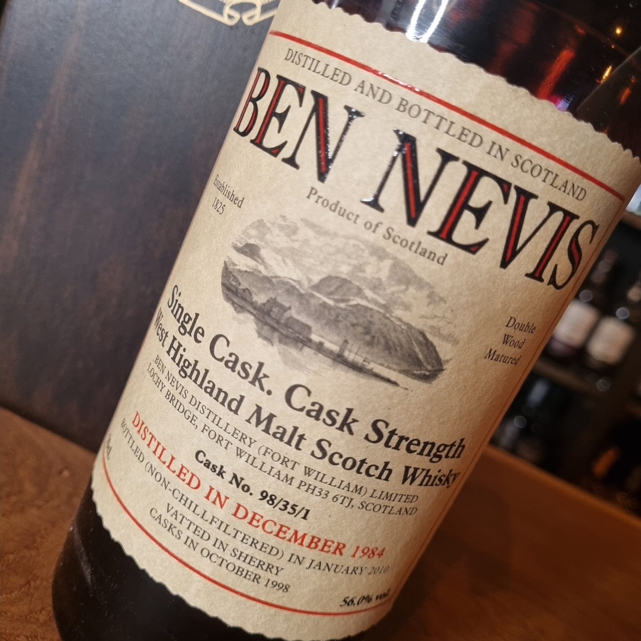 Ben Nevis 25 yo (1984/2010), Single Cask (#98/35/1), 56.0%