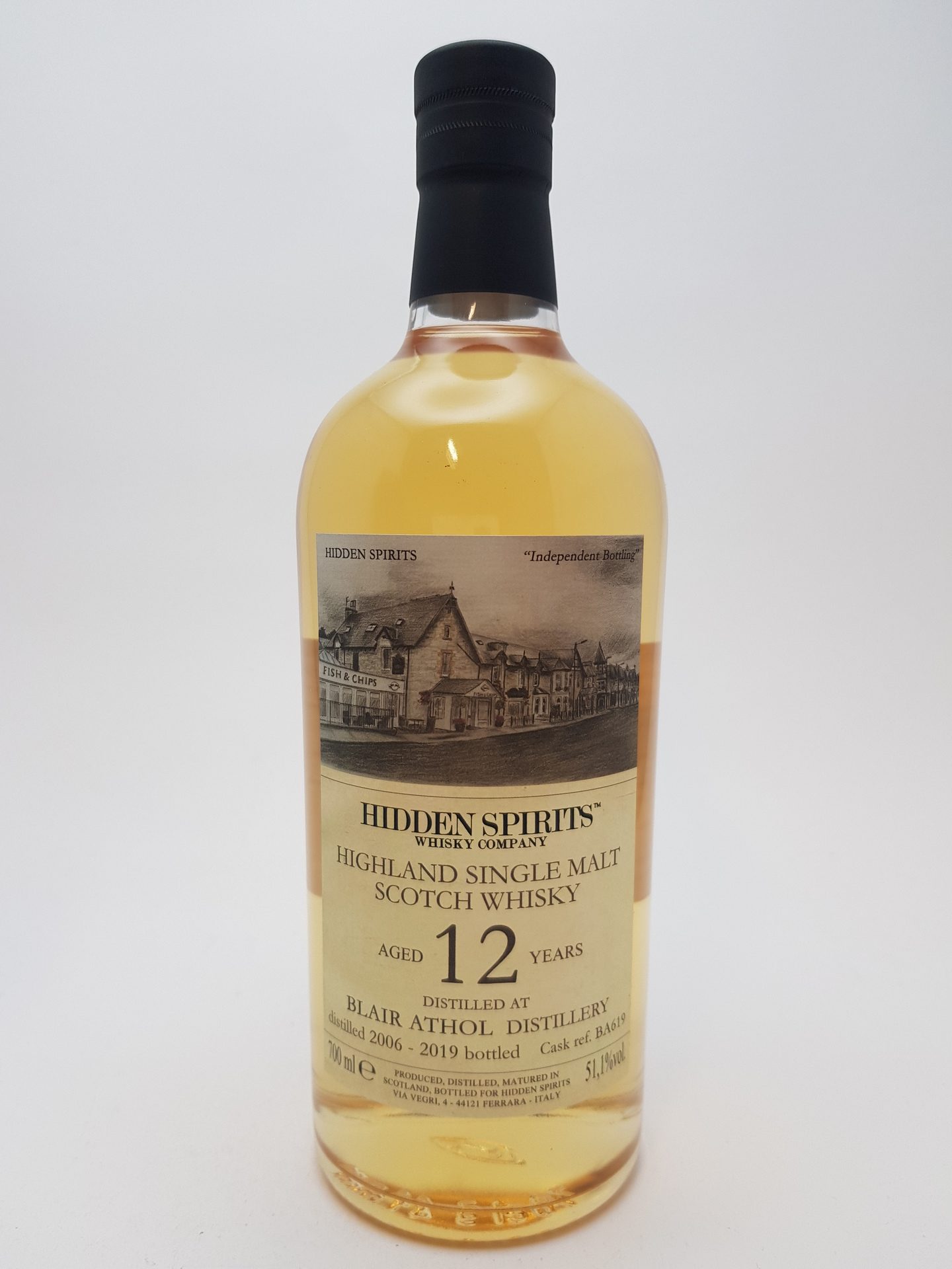 Blair Athol 12 yo (2006/2019), Hidden Spirits, 51.1%