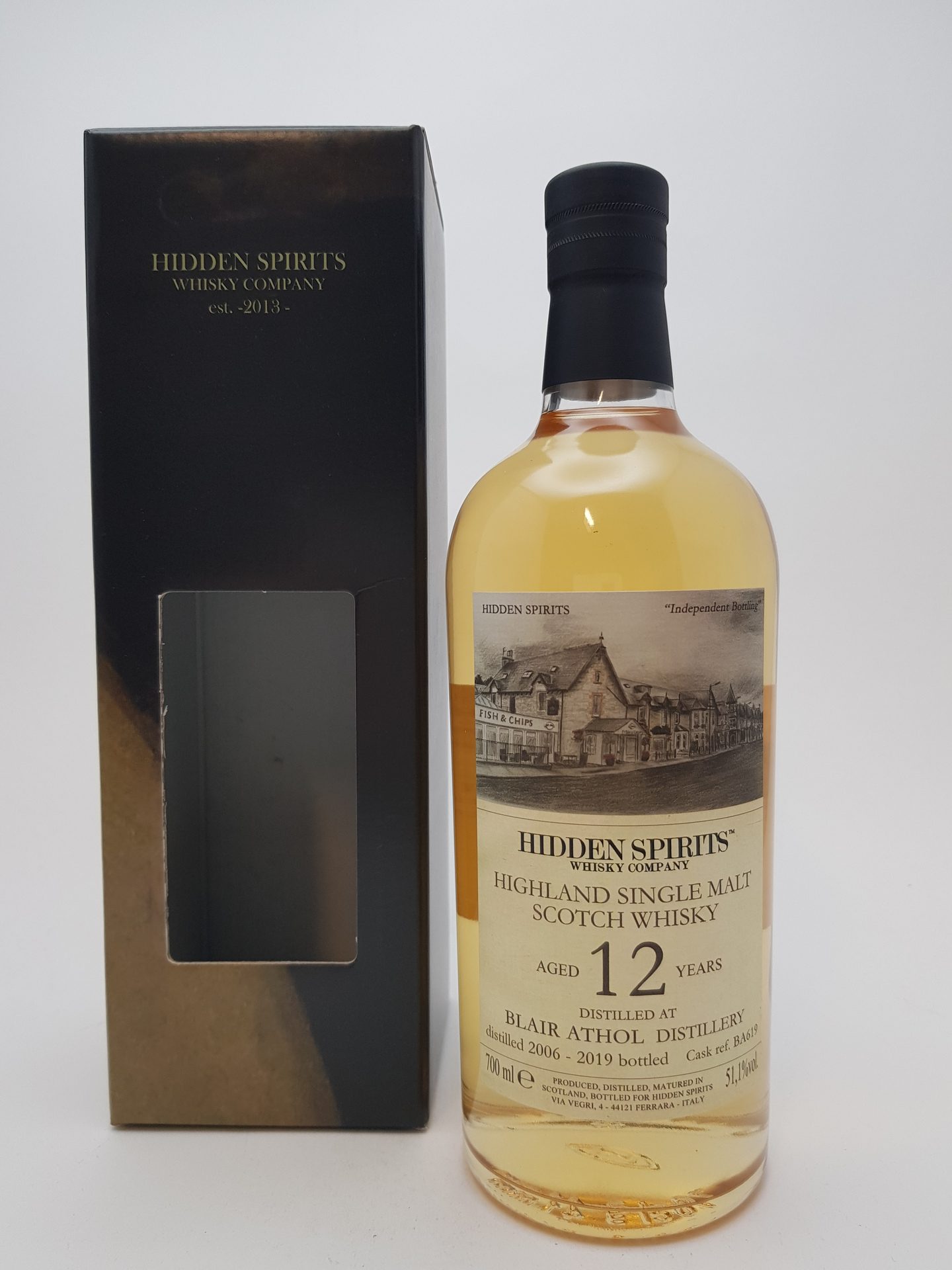 Blair Athol 12 yo (2006/2019), Hidden Spirits, 51.1%