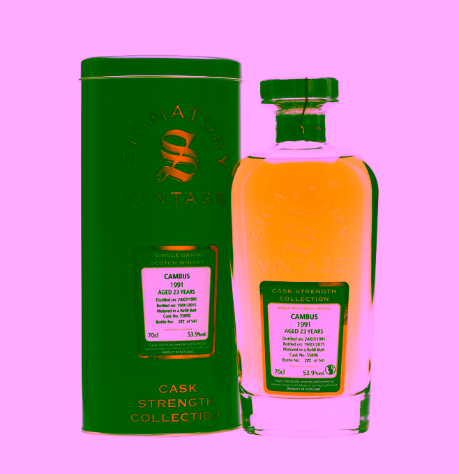 Cambus 23 yo (1991/2015), Signatory Vintage - Cask Strength, 53.9%