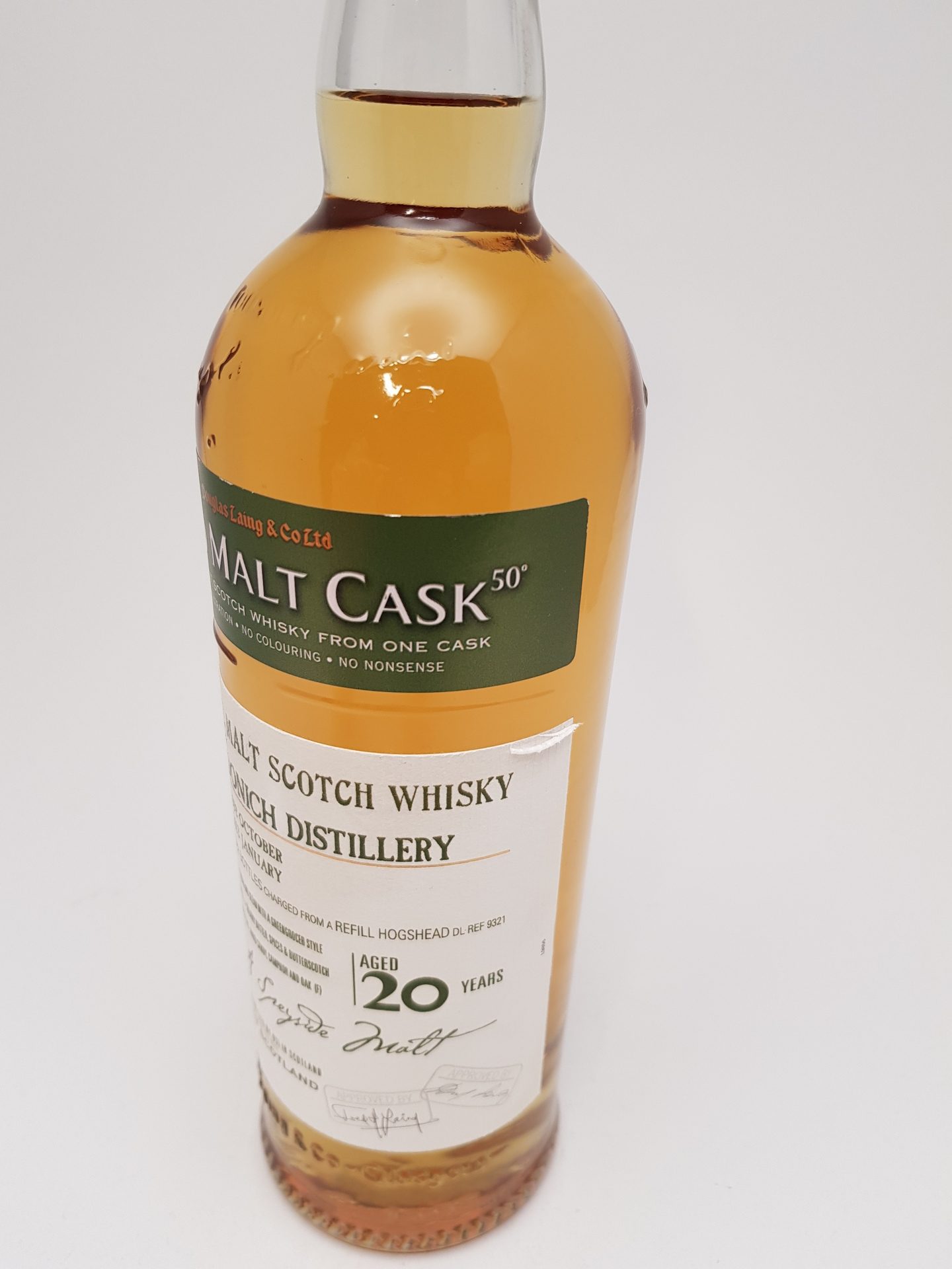 Caperdonich 20 yo (1992/2013), Douglas Laing – Old Malt Cask (#DL 9321), 50%
