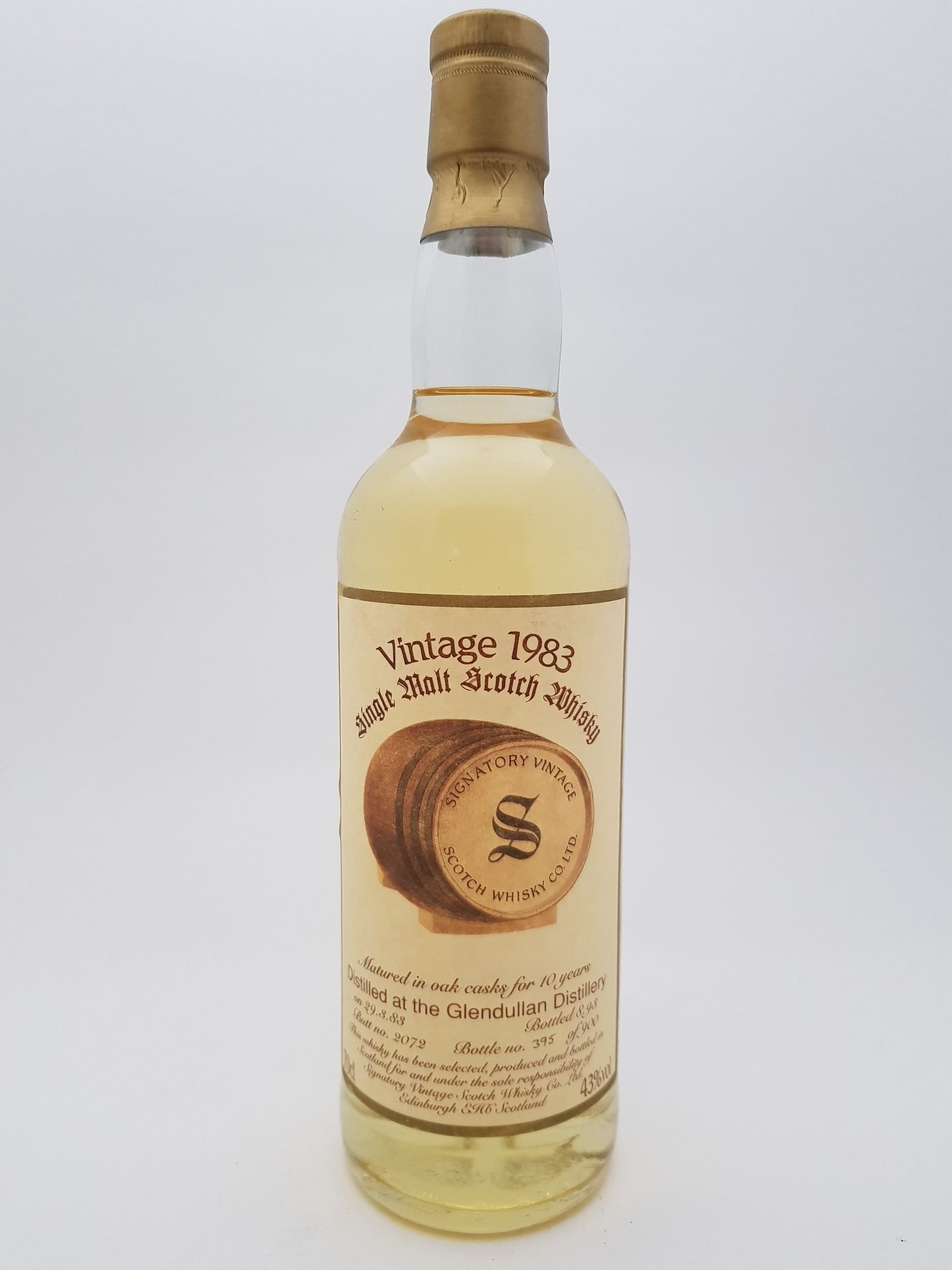 Glendullan 10 yo (1983/1993), Signatory Vintage, 43%