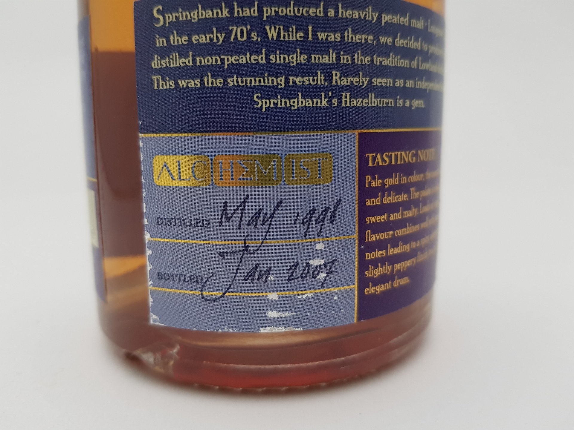 Hazelburn 8 yo (1998/2007), Alchemist, 46%