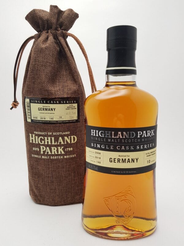 Highland Park 10 yo (2008/2018), Single Cask Germany (#140), 65.1%