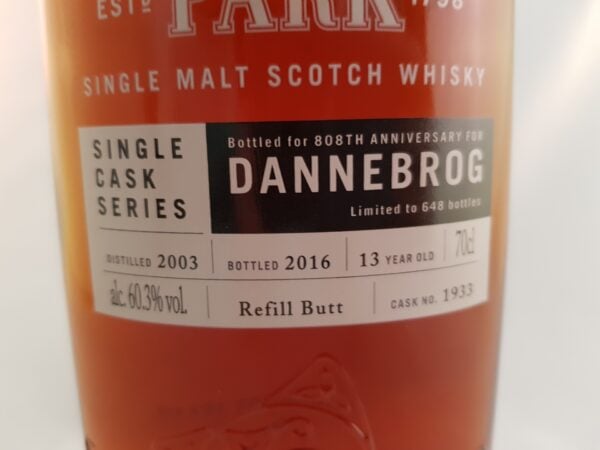 Highland Park 13 yo (2003/2016), Single Cask Dannebrog, 60.3%