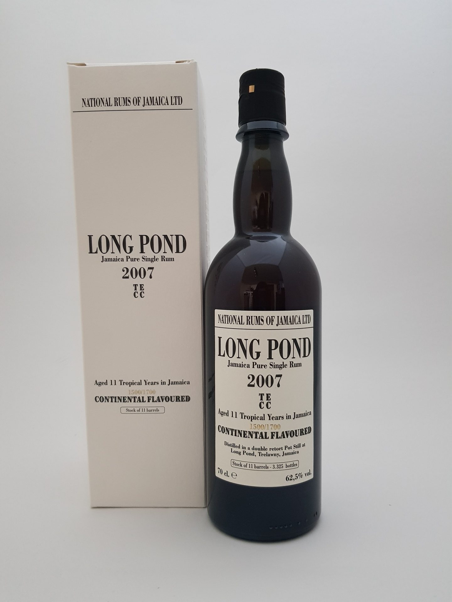 Long Pond 11 yo (2007), TECC - National Rums of Jamaica, 62.5%