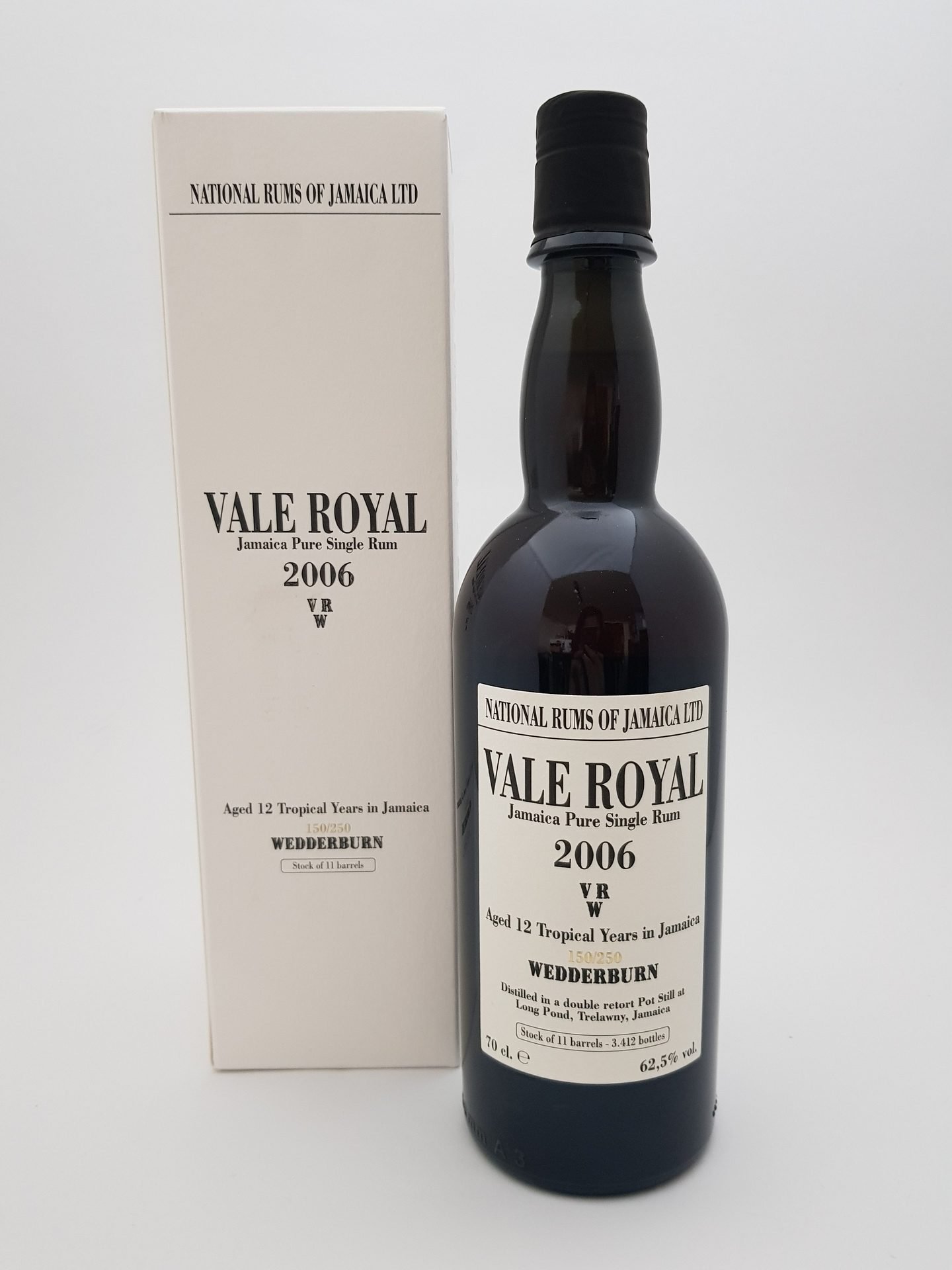 Long Pond 12 yo (2006), Vale Royal - VRW, National Rums of Jamaica, 62.5%