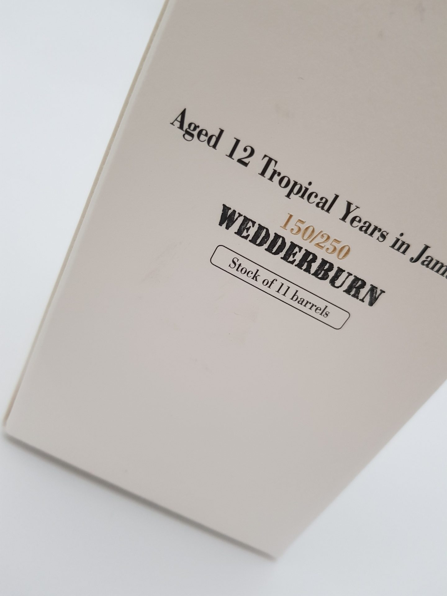 Long Pond 12 yo (2006), Vale Royal - VRW, National Rums of Jamaica, 62.5%