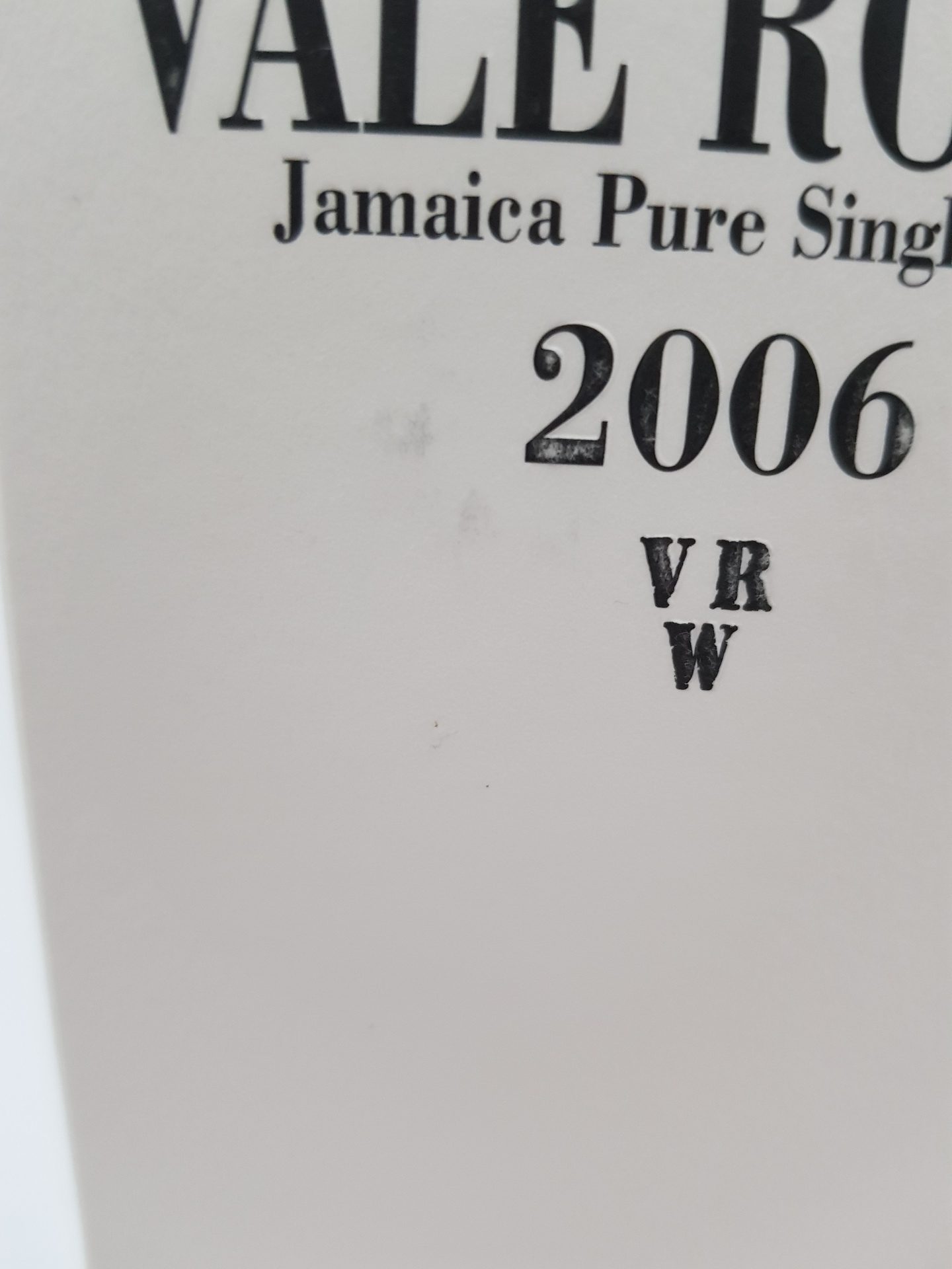 Long Pond 12 yo (2006), Vale Royal - VRW, National Rums of Jamaica, 62.5%