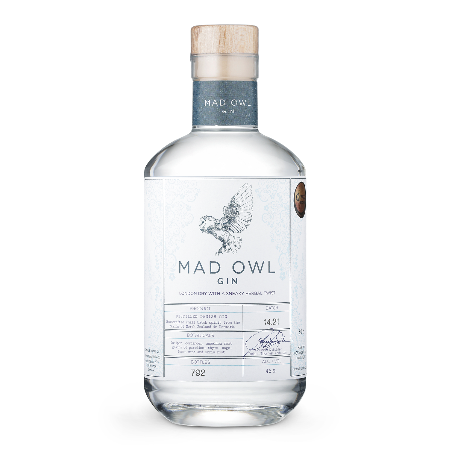 Mad Owl Gin - London Dry, 46%