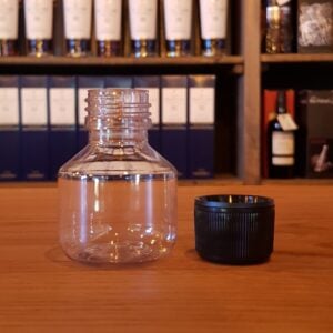 PET Sampleglas + låg med låsering (5 cl)