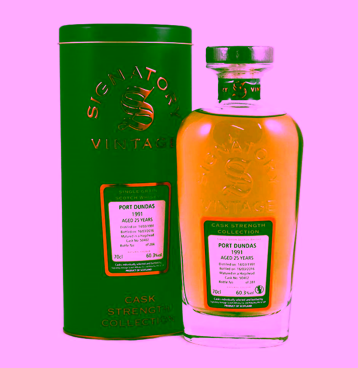 Port Dundas 25 yo (1991/2016), Signatory Vintage - Cask Strength, 60.3%