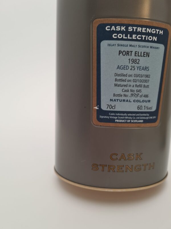 Port Ellen 25 yo (1982/2007), Signatory - Cask Strength Collection (cask #645), 60.1%
